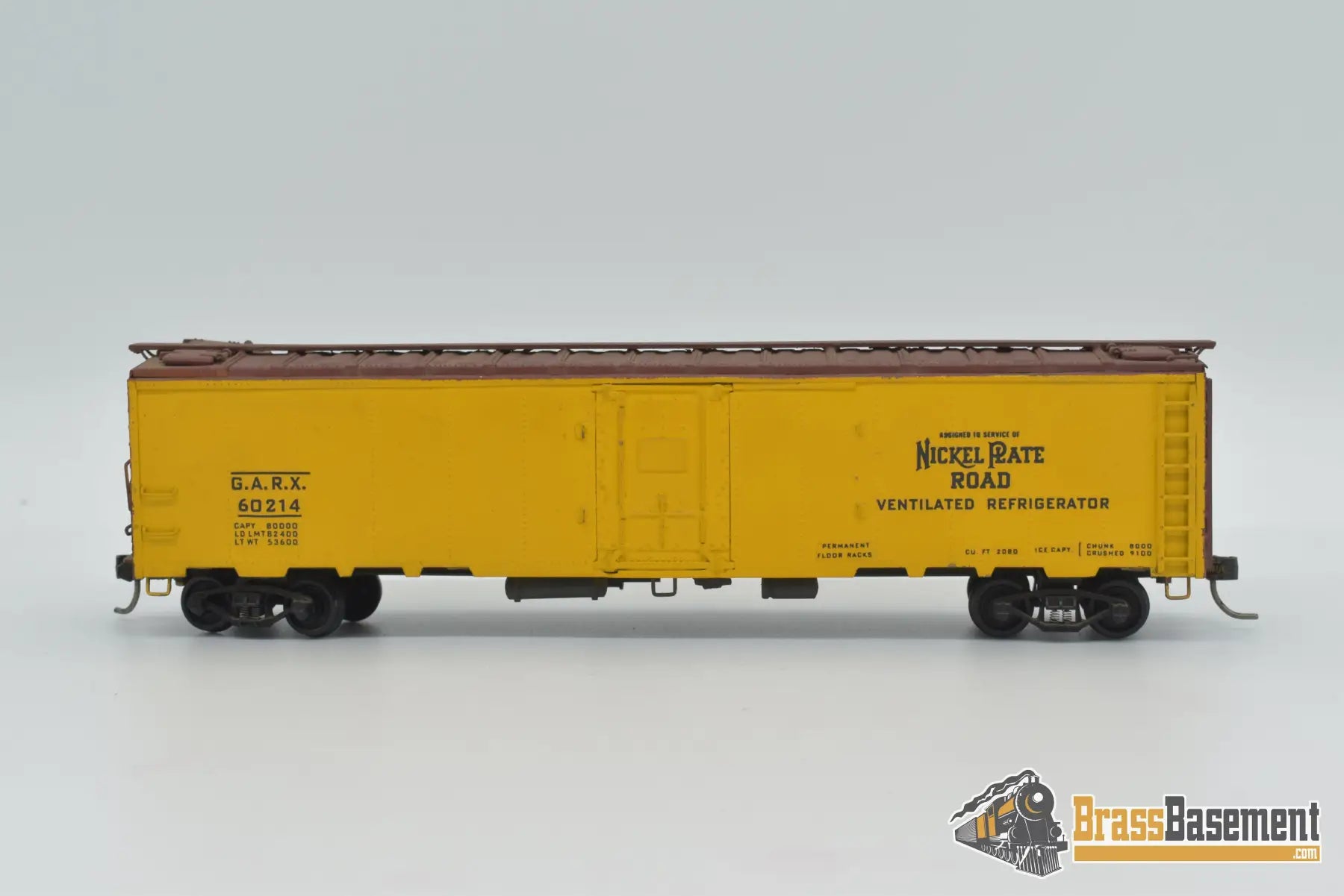 Ho Brass - Max Gray Nickel Plate Reefer Custom Paint Freight