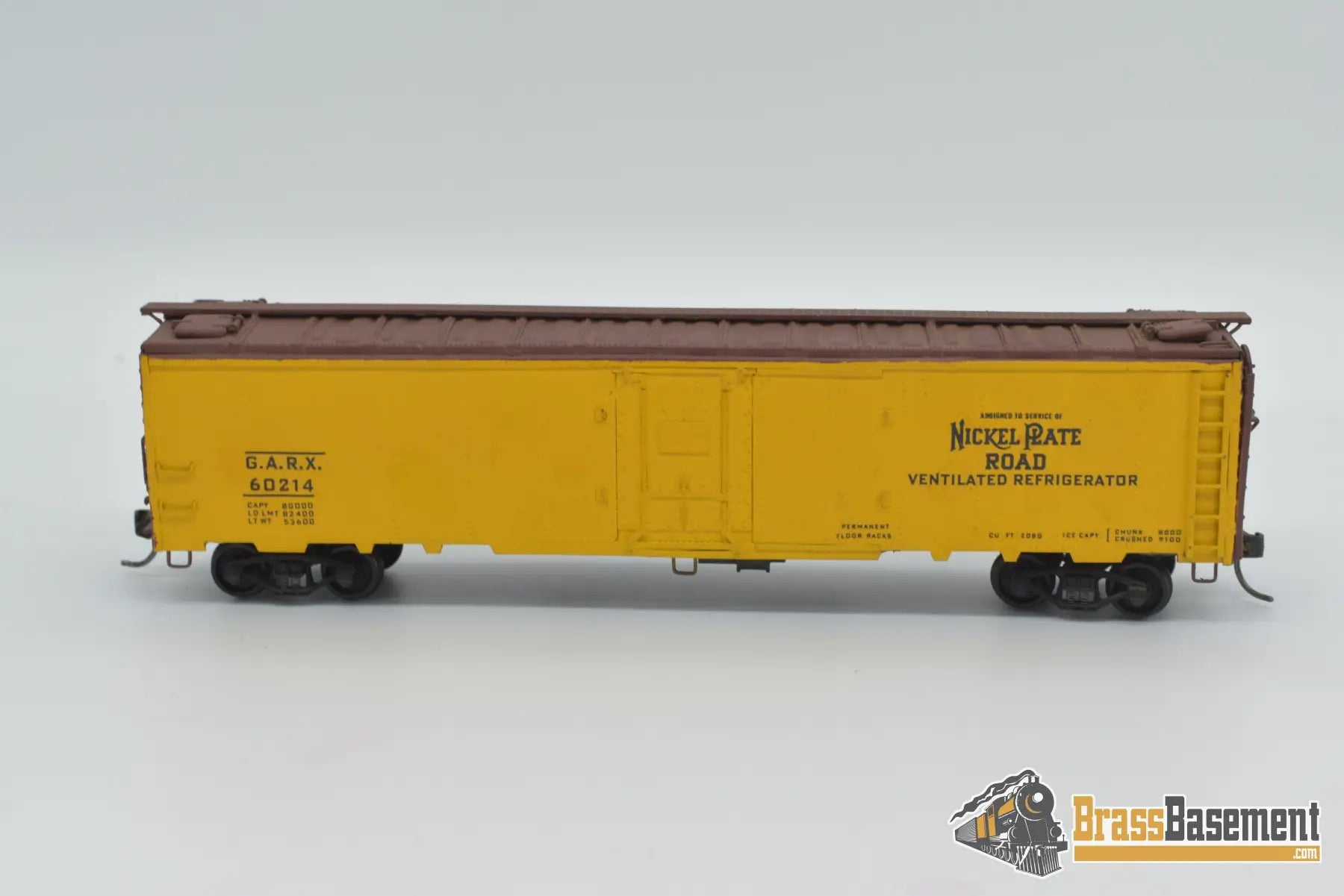 Ho Brass - Max Gray Nickel Plate Reefer Custom Paint Freight