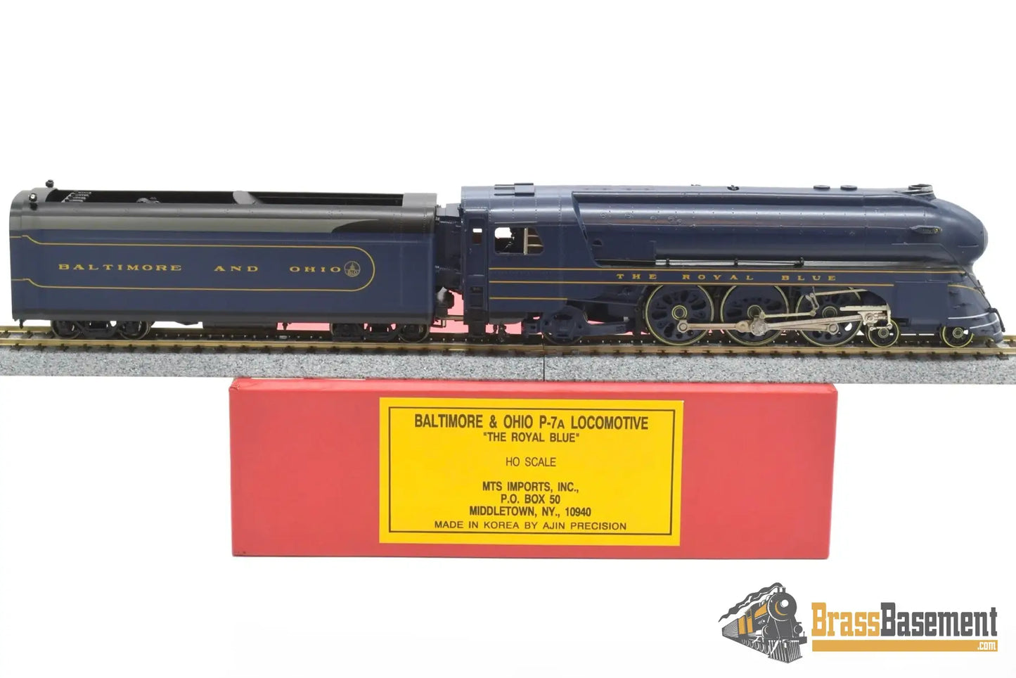 Ho Brass - Mts Baltimore & Ohio B&O ‘Royal Blue’ 4 - 6 - 2 And 8 Car Passenger Set Mint +