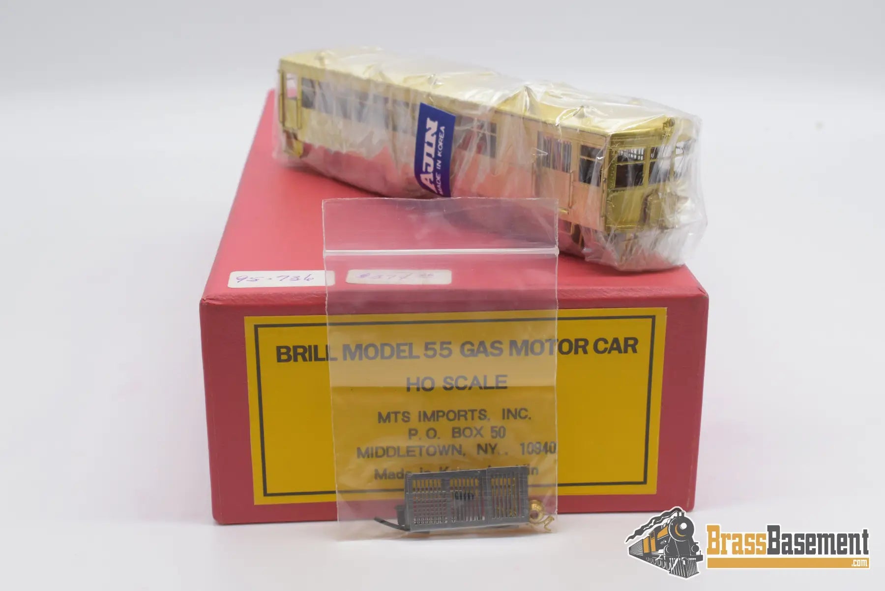 Ho Brass - Mts Brill Model 55 Gas Motor Car Factory Wrapped Diesel