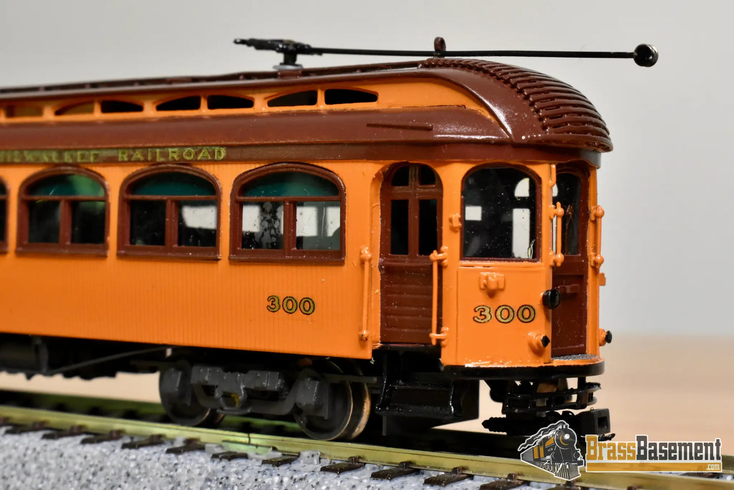 HO Brass MTS CNS&M North Shore Line ’Jewett’ Coach #300 Factory Painted Interurban