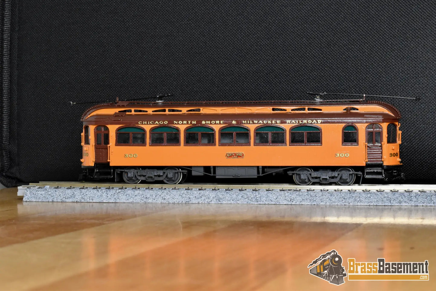 HO Brass MTS CNS&M North Shore Line ’Jewett’ Coach #300 Factory Painted Interurban