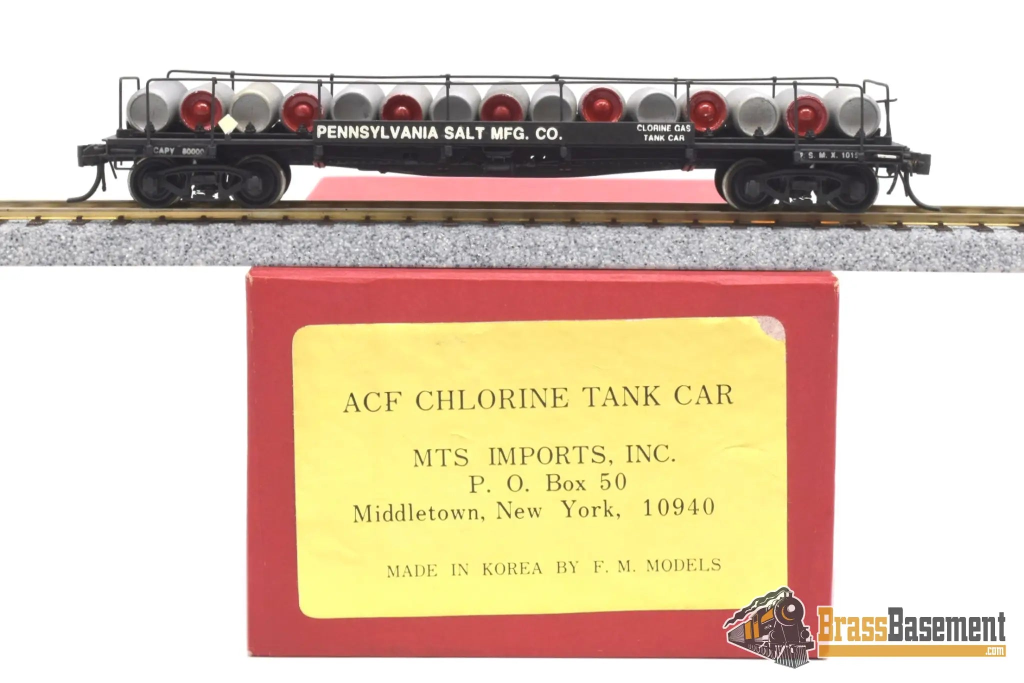 HO Brass - MTS Imports ACF Chlorine Tank Car - Penn. Salt Mfg. Co. - C ...