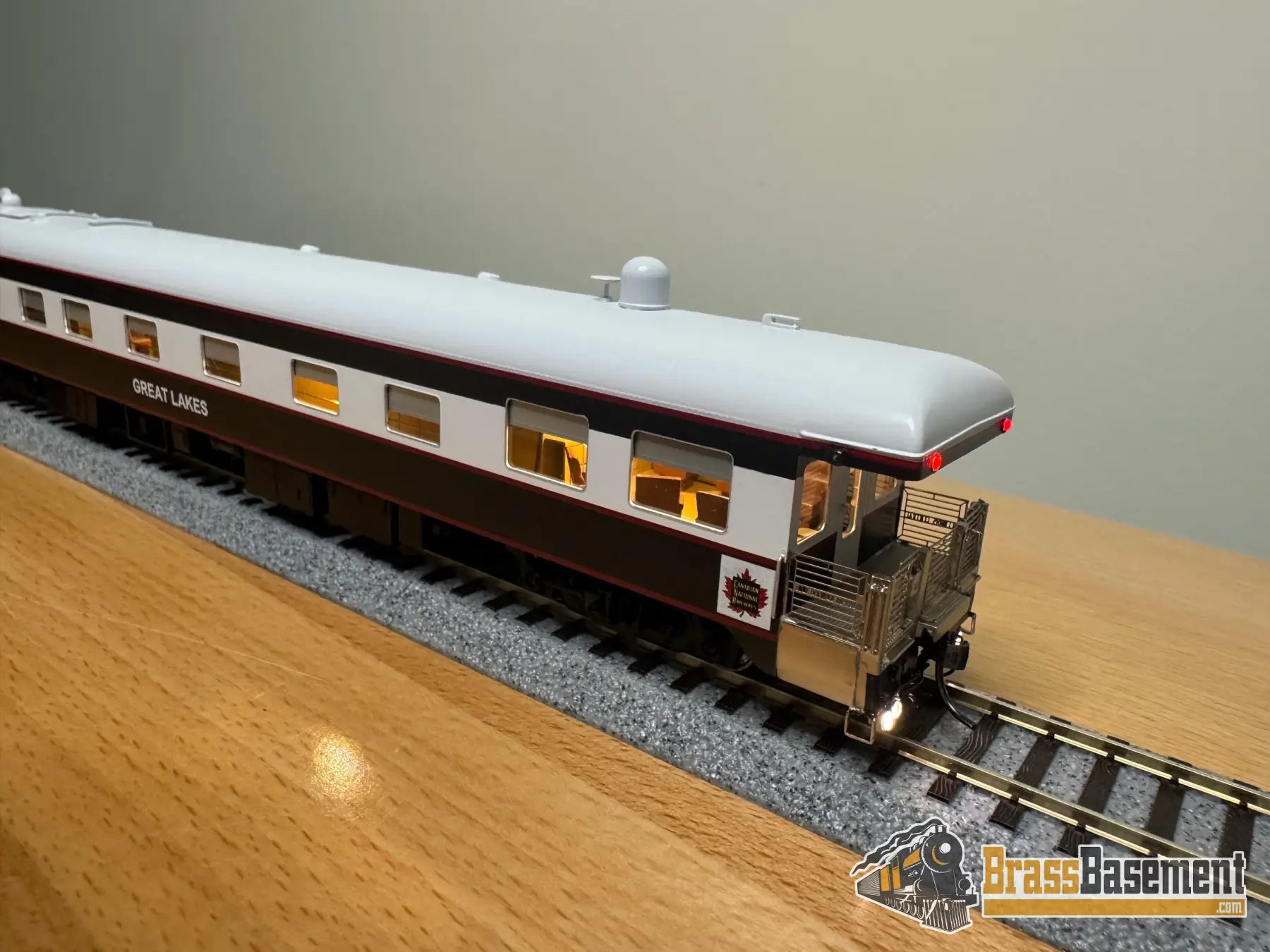 HO Brass - NBL Canadian National CN Business car ’Great Lakes’ Version 6f FP Blue & Grey MODERN - NEW Passenger