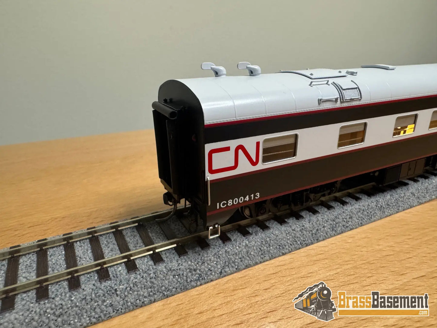 HO Brass - NBL Canadian National CN Business car ’Great Lakes’ Version 6f FP Blue & Grey MODERN - NEW Passenger