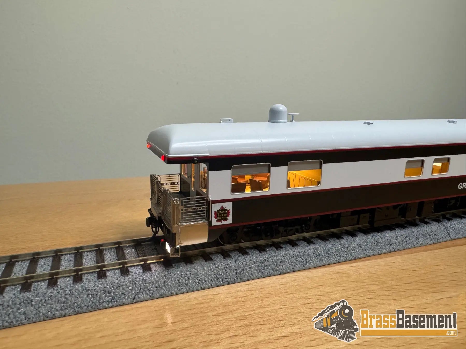 HO Brass - NBL Canadian National CN Business car ’Great Lakes’ Version 6f FP Blue & Grey MODERN - NEW Passenger