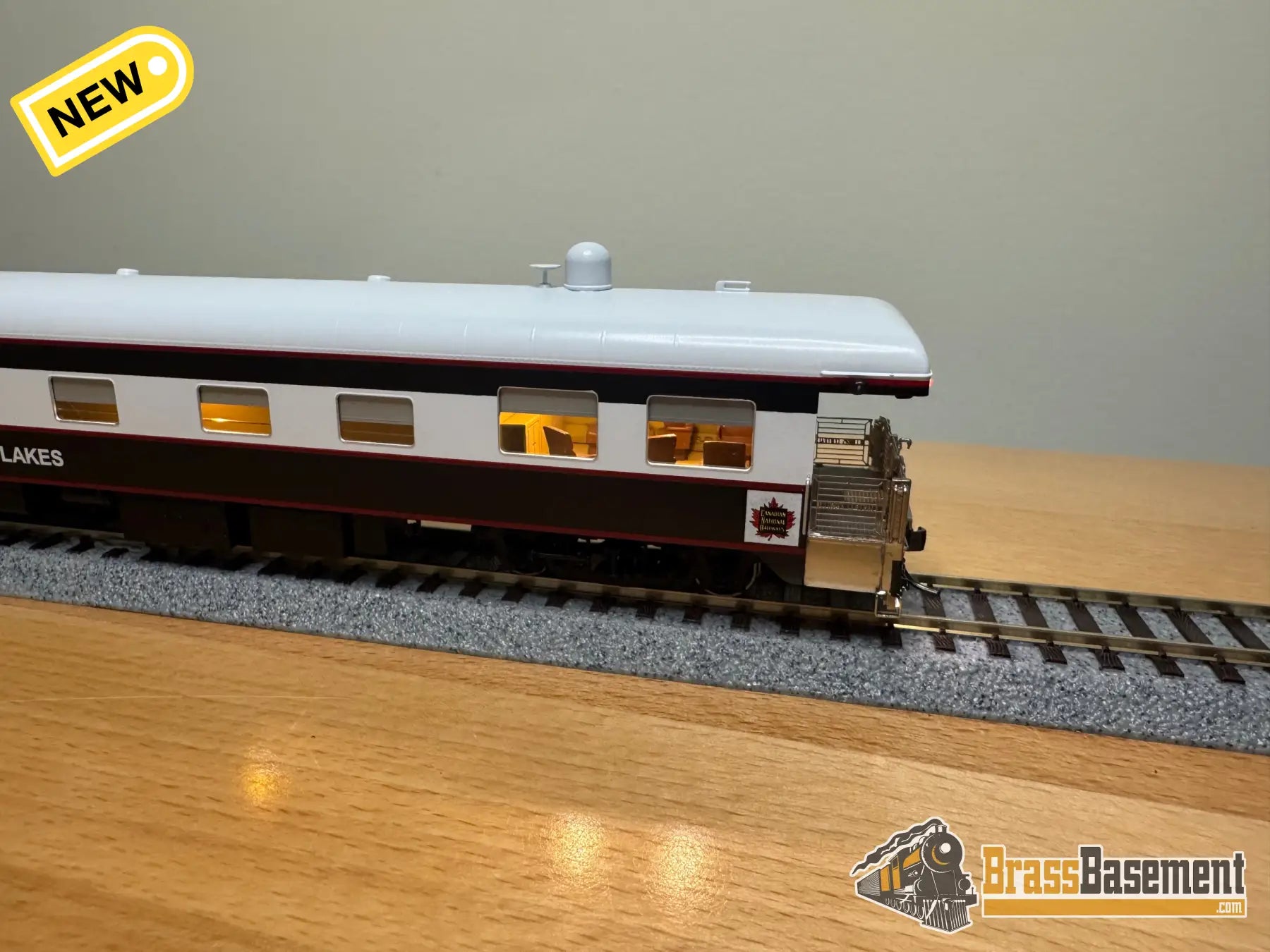 HO Brass - NBL Canadian National CN Business car ’Great Lakes’ Version 6f FP Blue & Grey MODERN - NEW Passenger