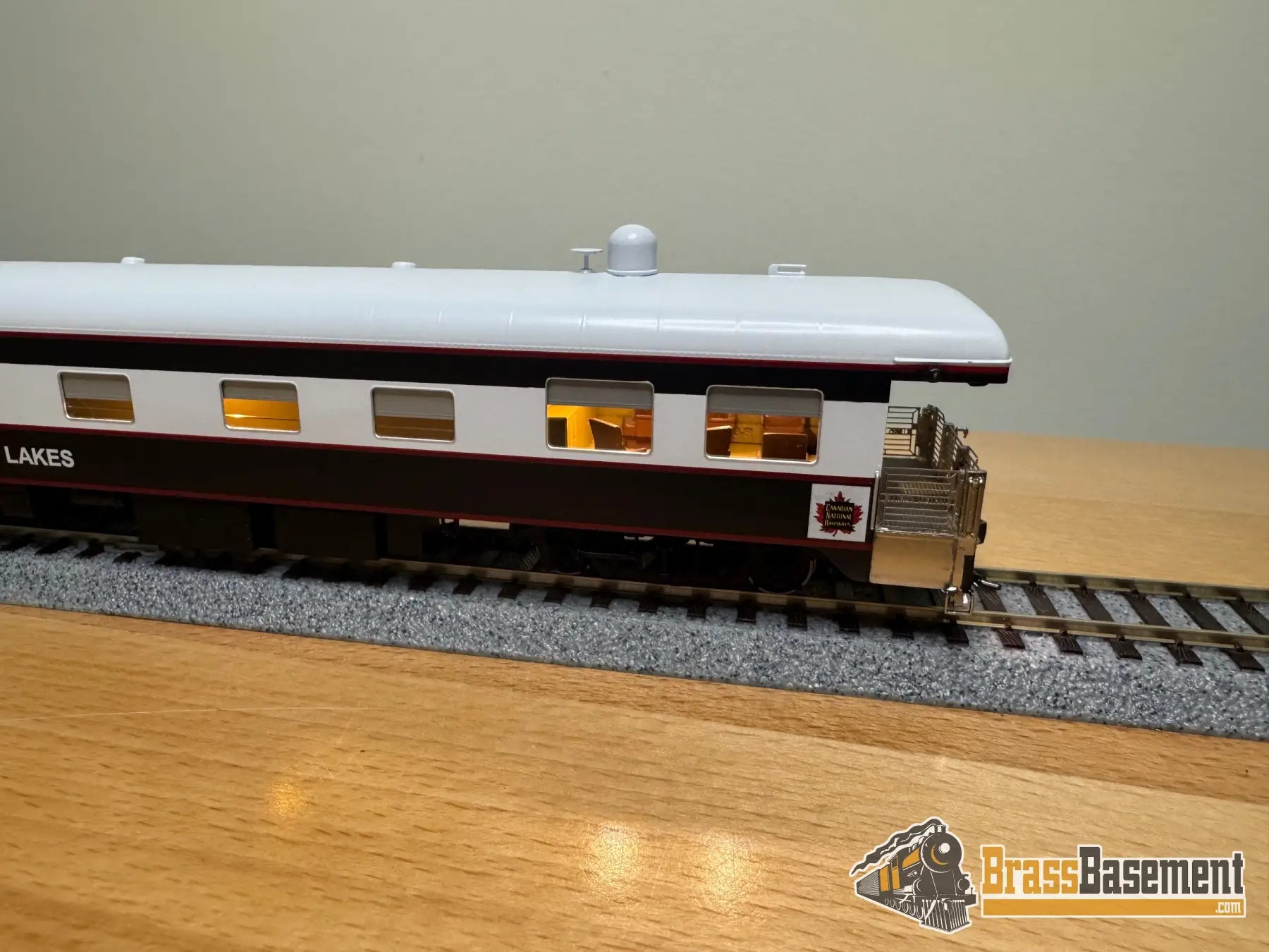 HO Brass - NBL Canadian National CN Business car ’Great Lakes’ Version 6f FP Blue & Grey MODERN - NEW Passenger