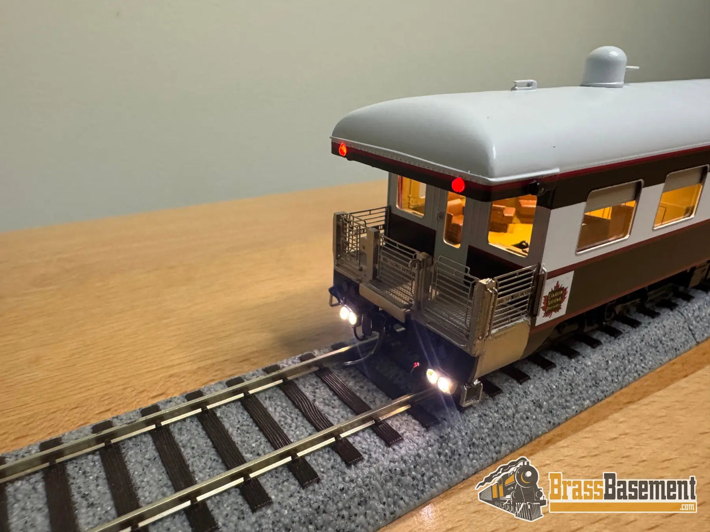 HO Brass - NBL Canadian National CN Business car ’Great Lakes’ Version 6f FP Blue & Grey MODERN - NEW Passenger