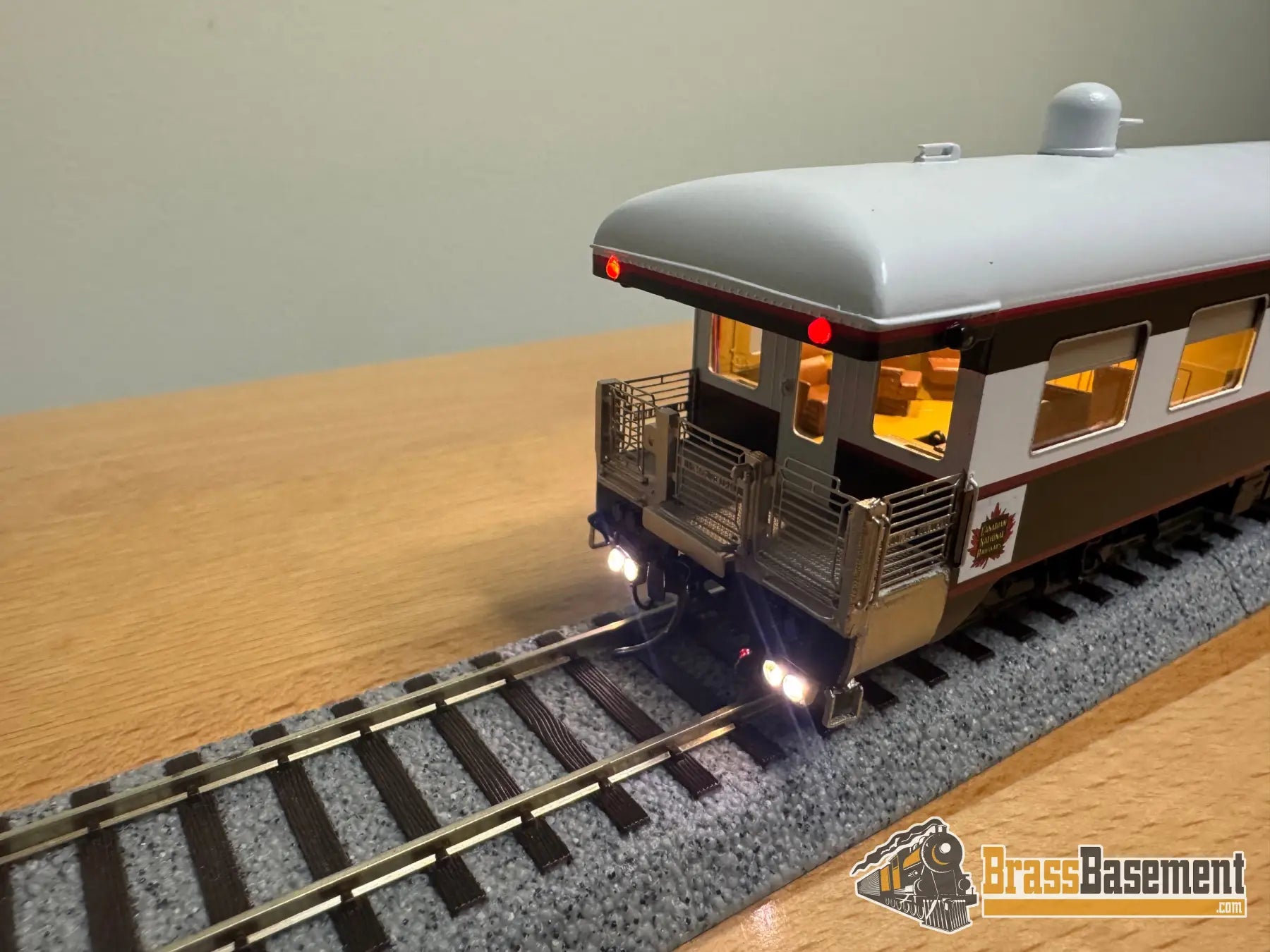 HO Brass - NBL Canadian National CN Business car ’Great Lakes’ Version 6f FP Blue & Grey MODERN - NEW Passenger