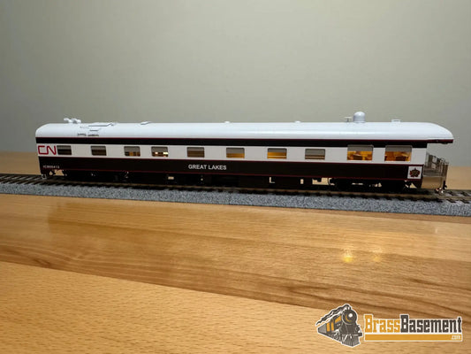 HO Brass - NBL Canadian National CN Business car ’Great Lakes’ Version 6f FP Blue & Grey MODERN - NEW Passenger
