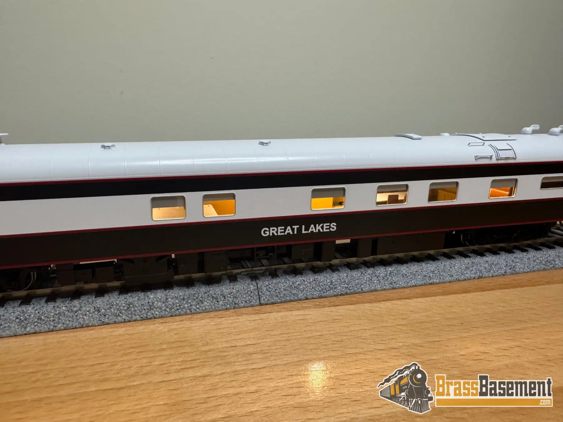 HO Brass - NBL Canadian National CN Business car ’Great Lakes’ Version 6f FP Blue & Grey MODERN - NEW Passenger