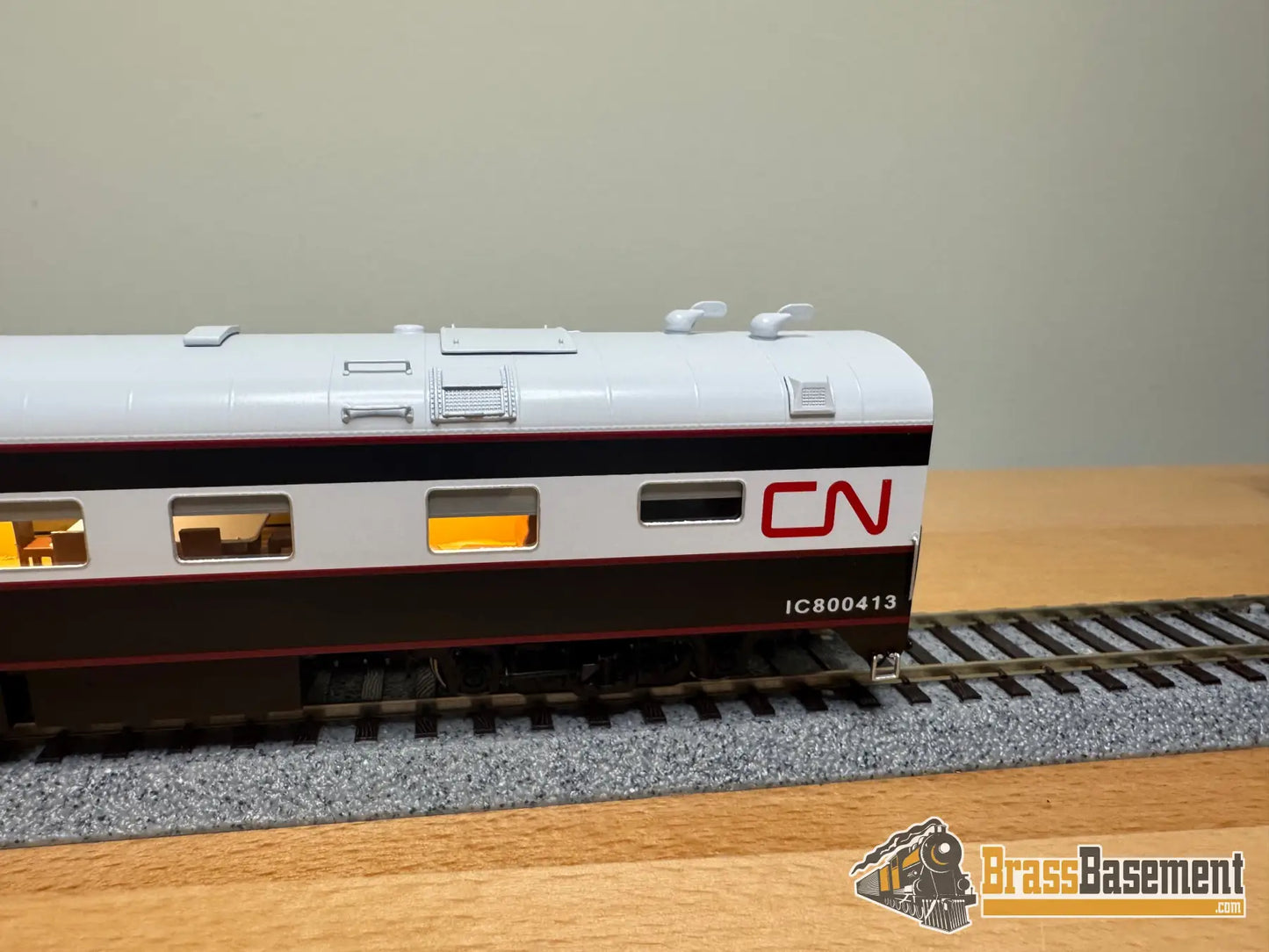 HO Brass - NBL Canadian National CN Business car ’Great Lakes’ Version 6f FP Blue & Grey MODERN - NEW Passenger