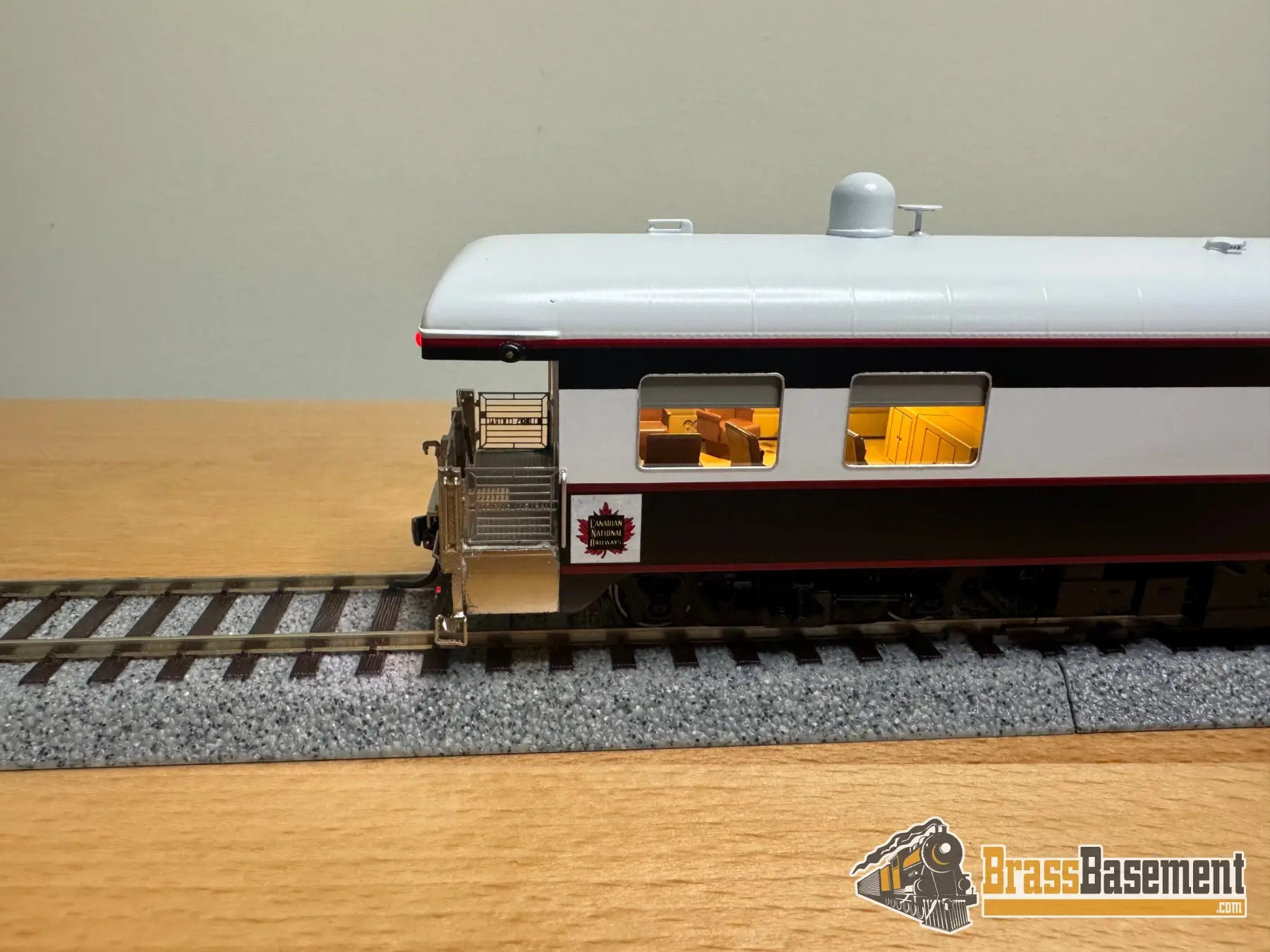 HO Brass - NBL Canadian National CN Business car ’Great Lakes’ Version 6f FP Blue & Grey MODERN - NEW Passenger