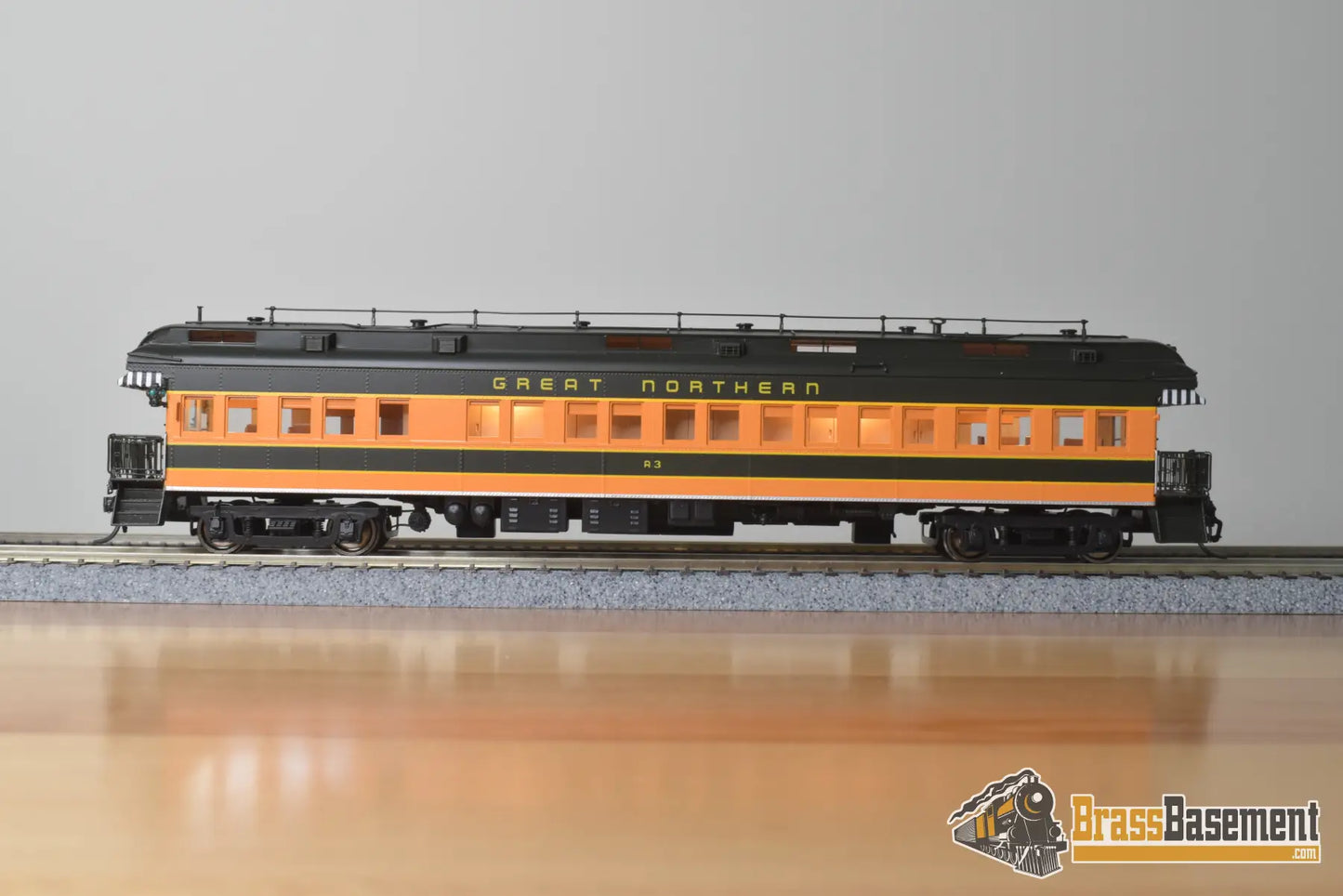 Ho Brass - Nbl Gn Business Car #A3 (2Nd) 1950 - 1965 Era Version 4A Fp Green / Orange Empire