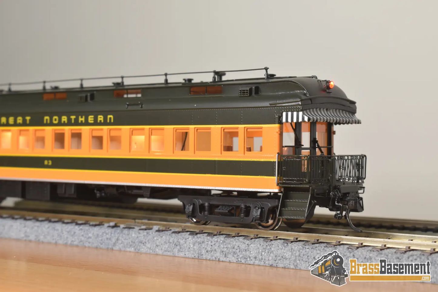 Ho Brass - Nbl Gn Business Car #A3 (2Nd) 1950 - 1965 Era Version 4A Fp Green / Orange Empire