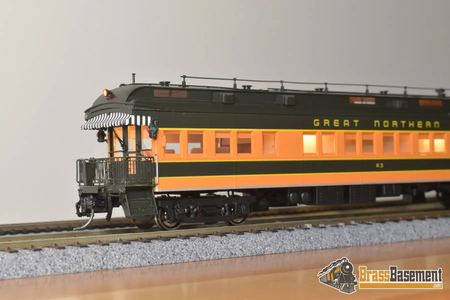 Ho Brass - Nbl Gn Business Car #A3 (2Nd) 1950 - 1965 Era Version 4A Fp Green / Orange Empire