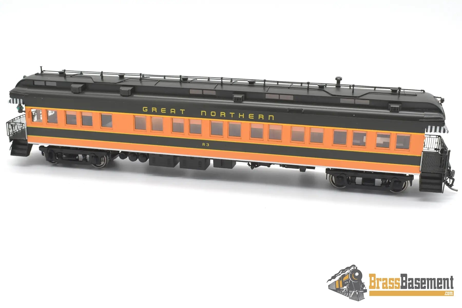 Ho Brass - Nbl Gn Business Car #A3 (2Nd) 1950 - 1965 Era Version 4A Fp Green / Orange Empire