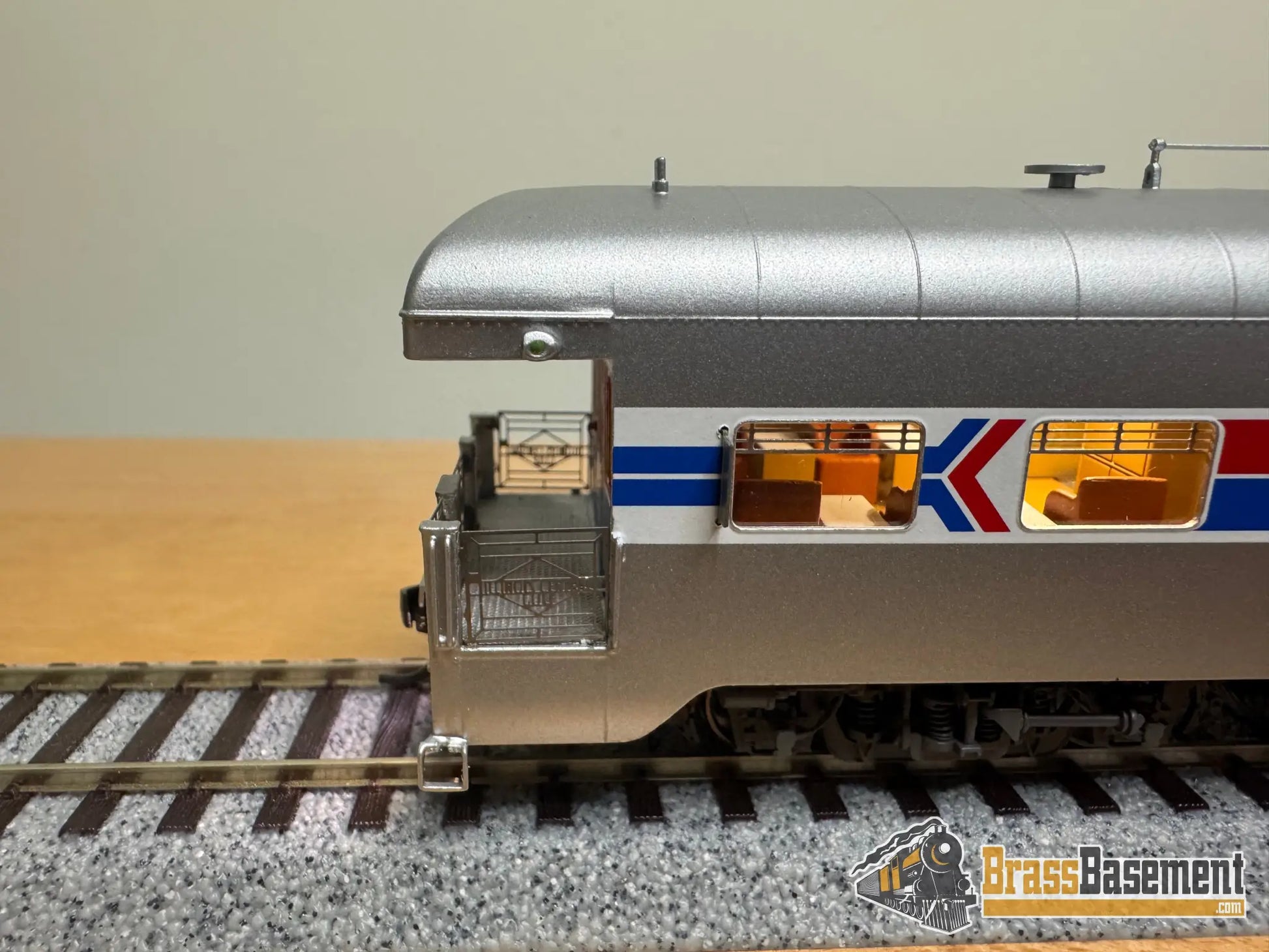 HO Brass - NBL Illinois Central Gulf ICG Business car #1 Version 6c FP Amtrak Paint - NEW Passenger