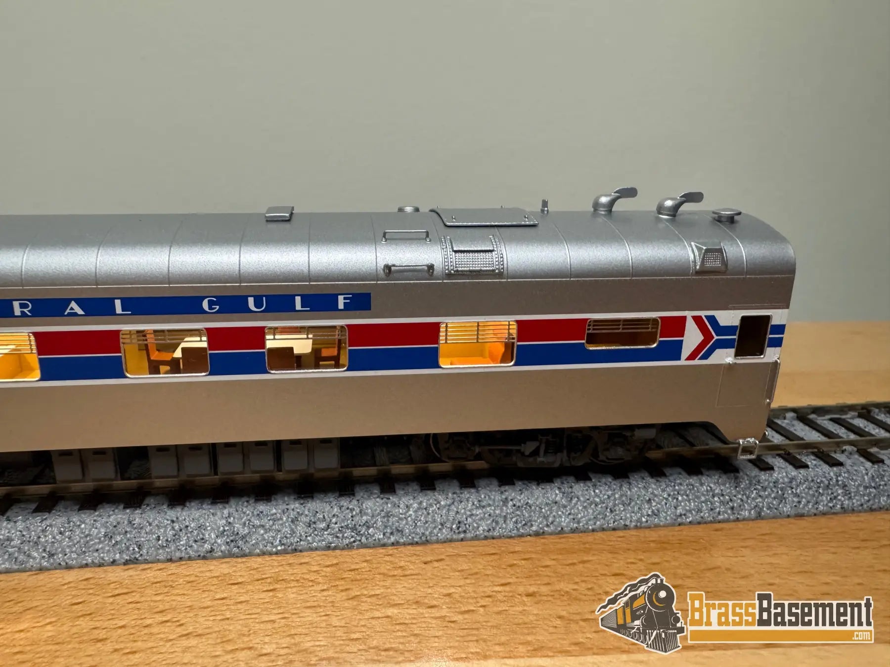 HO Brass - NBL Illinois Central Gulf ICG Business car #1 Version 6c FP Amtrak Paint - NEW Passenger