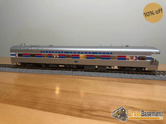 HO Brass - NBL Illinois Central Gulf ICG Business car #1 Version 6c FP Amtrak Paint - NEW Passenger