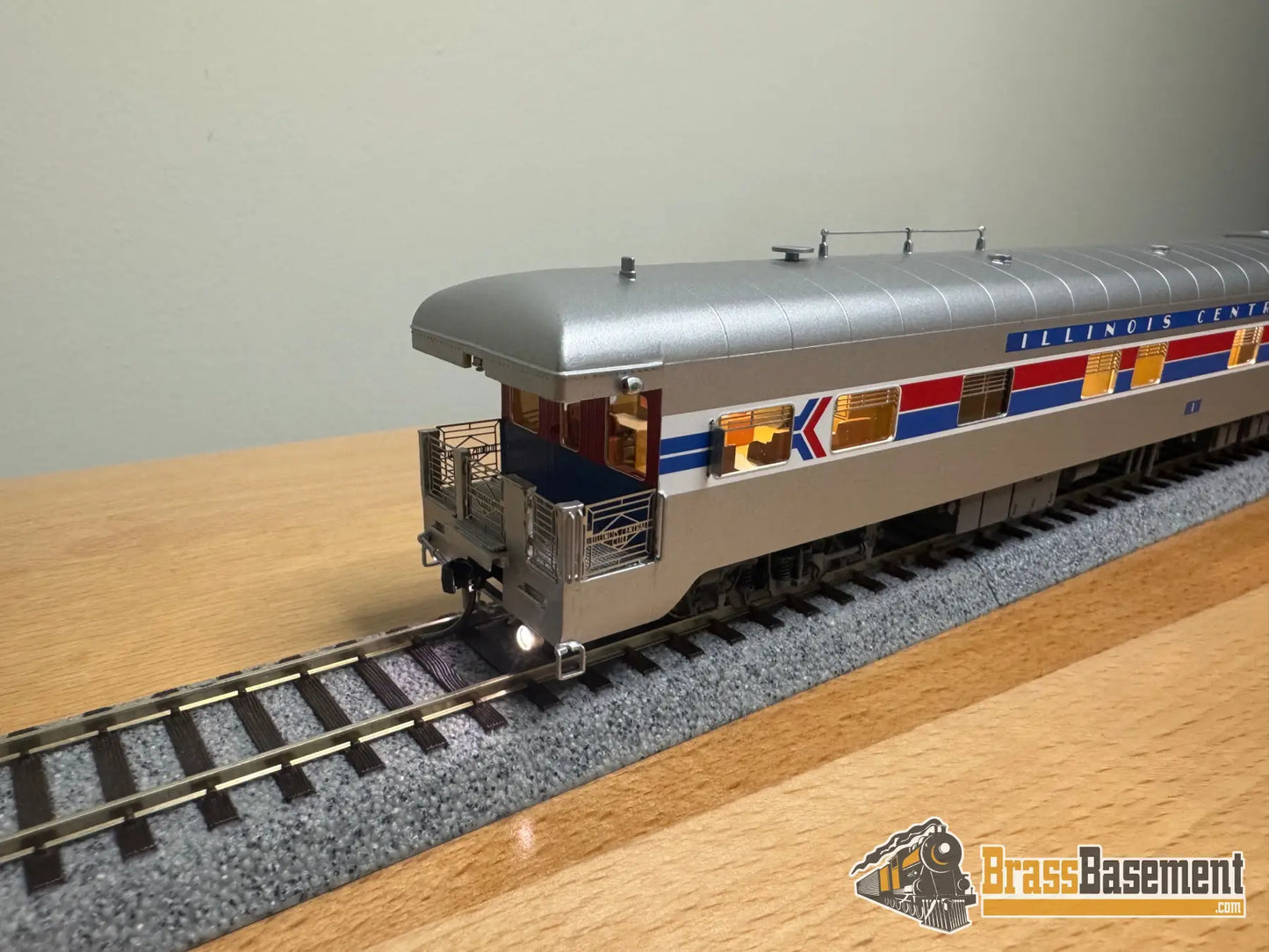 HO Brass - NBL Illinois Central Gulf ICG Business car #1 Version 6c FP Amtrak Paint - NEW Passenger
