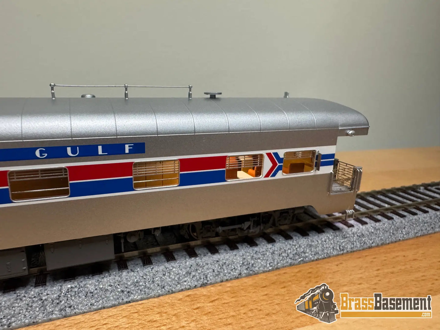 HO Brass - NBL Illinois Central Gulf ICG Business car #1 Version 6c FP Amtrak Paint - NEW Passenger