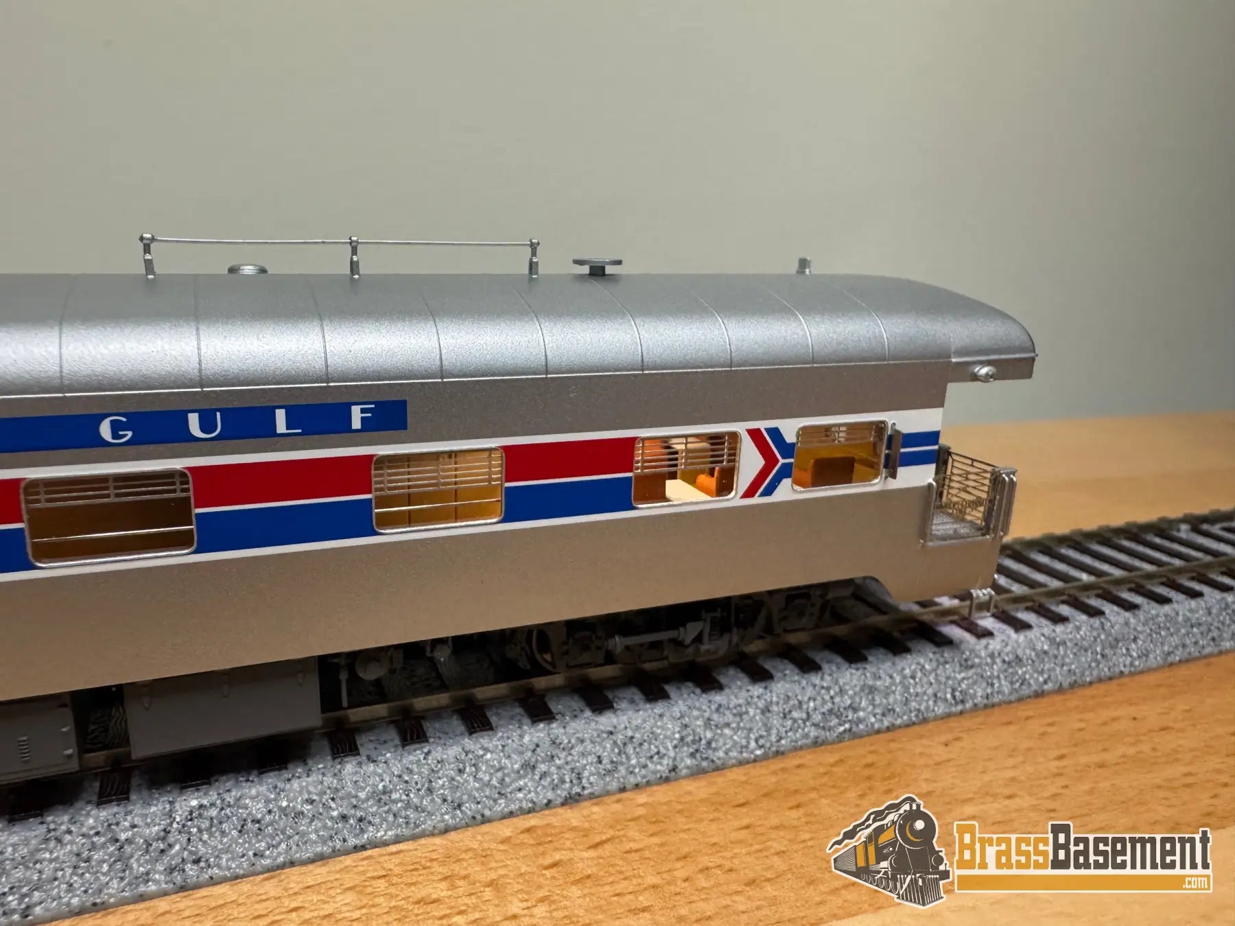 HO Brass - NBL Illinois Central Gulf ICG Business car #1 Version 6c FP Amtrak Paint - NEW Passenger