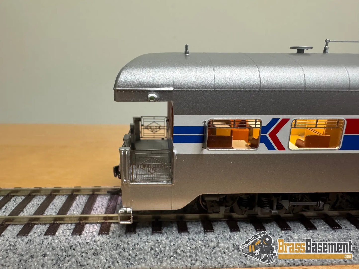 HO Brass - NBL Illinois Central Gulf ICG Business car #1 Version 6c FP Amtrak Paint - NEW Passenger