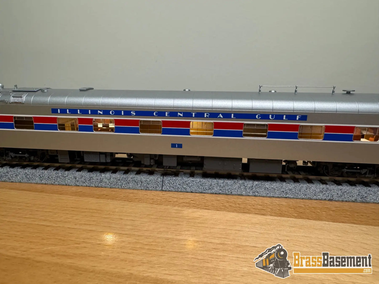 HO Brass - NBL Illinois Central Gulf ICG Business car #1 Version 6c FP Amtrak Paint - NEW Passenger