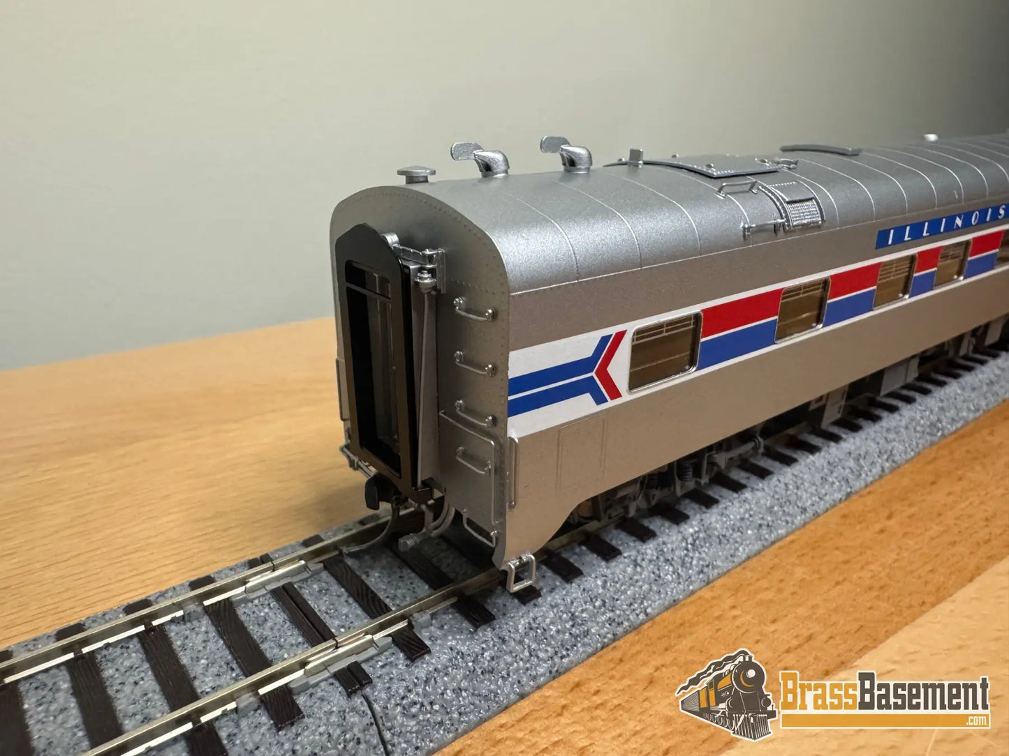 HO Brass - NBL Illinois Central Gulf ICG Business car #1 Version 6c FP Amtrak Paint - NEW Passenger