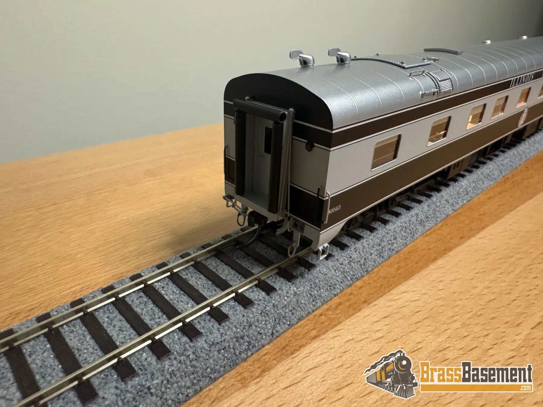 HO Brass - NBL Illinois Central IC Business car #1 Version 6d FP Death Star Paint - NEW Passenger