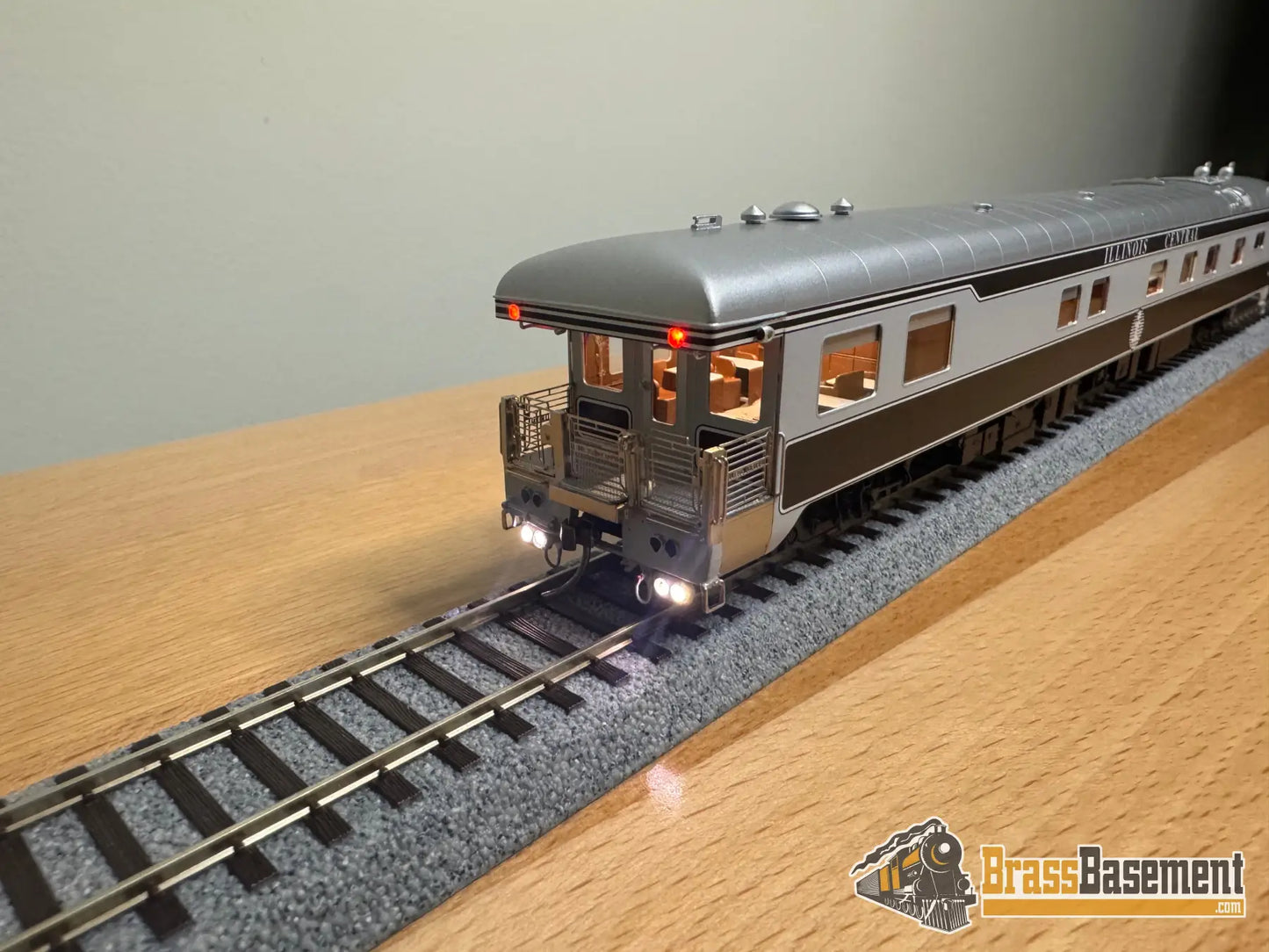 HO Brass - NBL Illinois Central IC Business car #1 Version 6d FP Death Star Paint - NEW Passenger