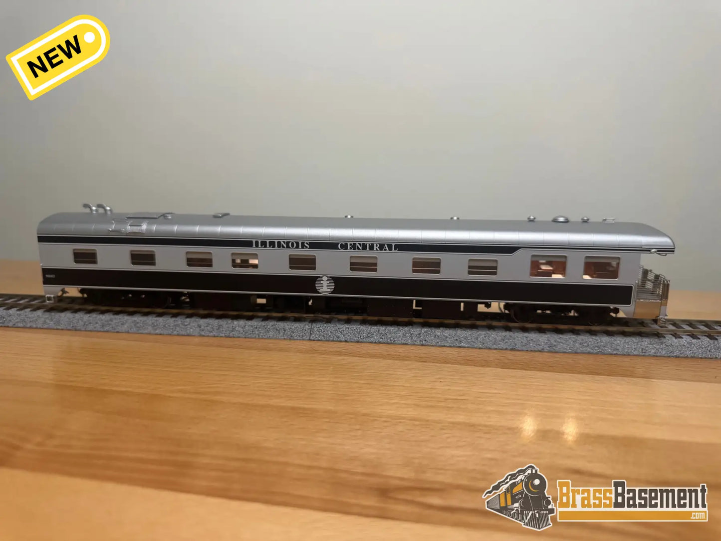 HO Brass - NBL Illinois Central IC Business car #1 Version 6d FP Death Star Paint - NEW Passenger