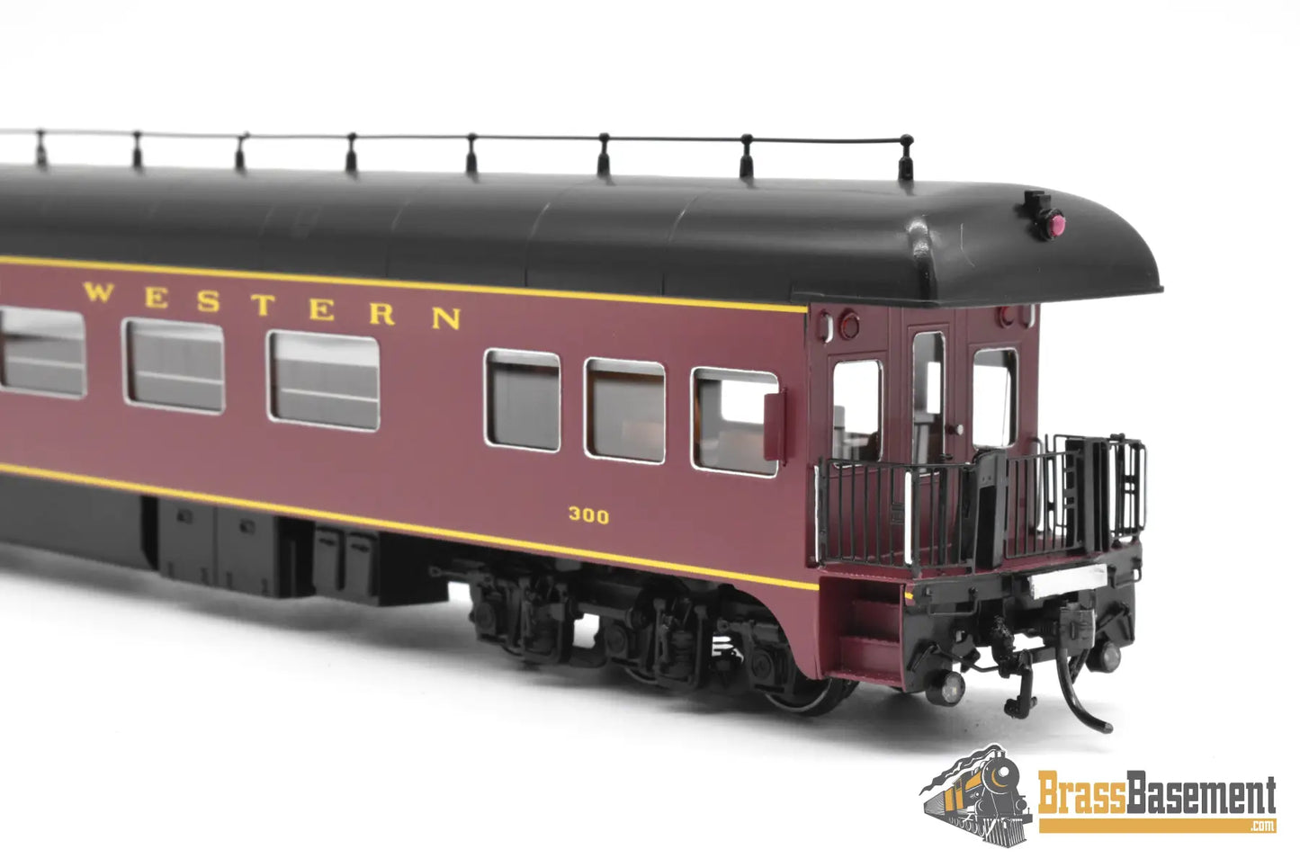 HO Brass - NBL N&W Norfolk & Western Business car #300 Version 5a FP Maroon - NEW Passenger