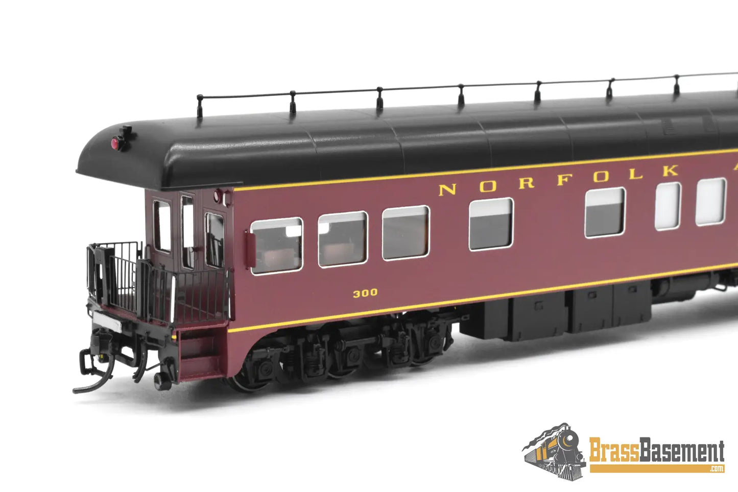 HO Brass - NBL N&W Norfolk & Western Business car #300 Version 5a FP Maroon - NEW Passenger