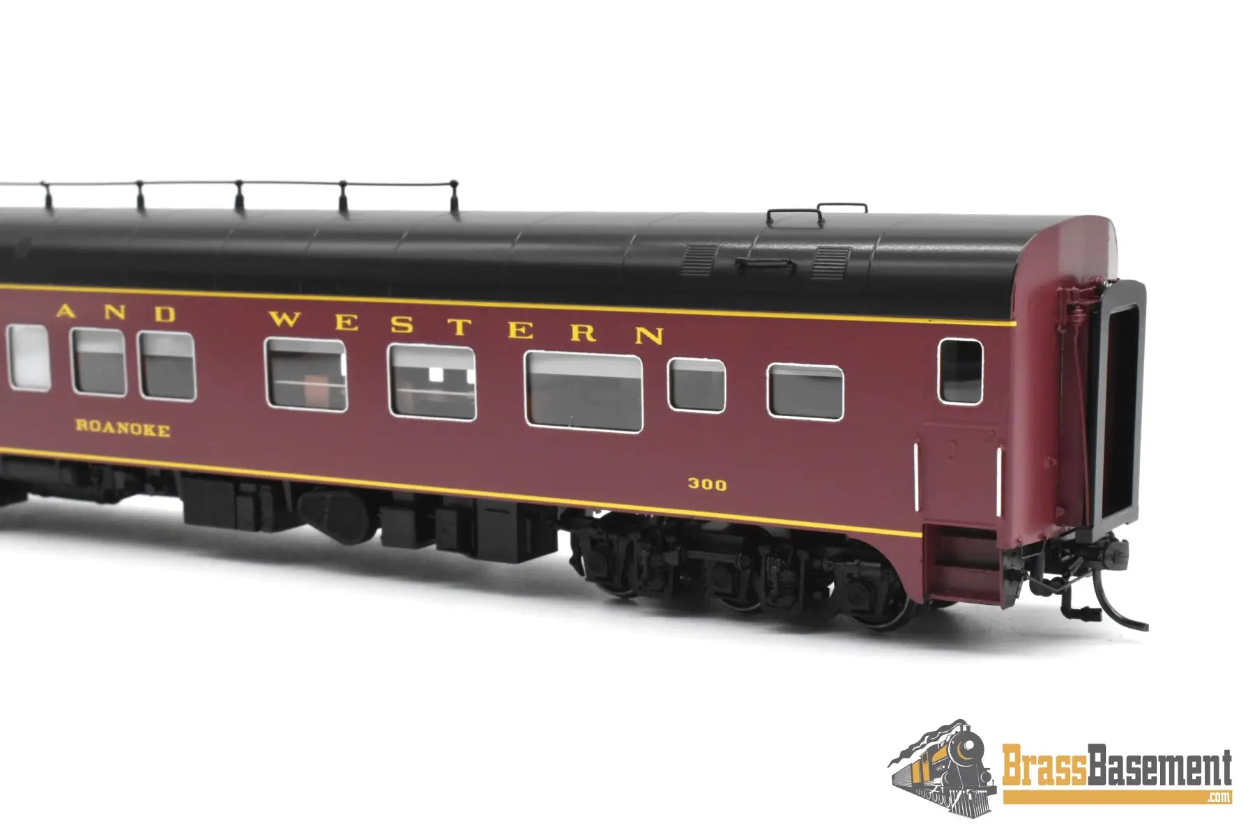HO Brass - NBL N&W Norfolk & Western Business car #300 Version 5a FP Maroon - NEW Passenger