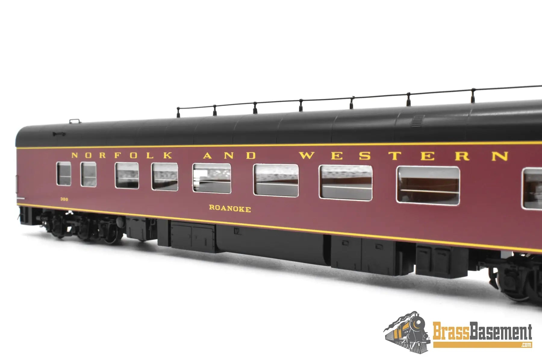 HO Brass - NBL N&W Norfolk & Western Business car #300 Version 5a FP Maroon - NEW Passenger