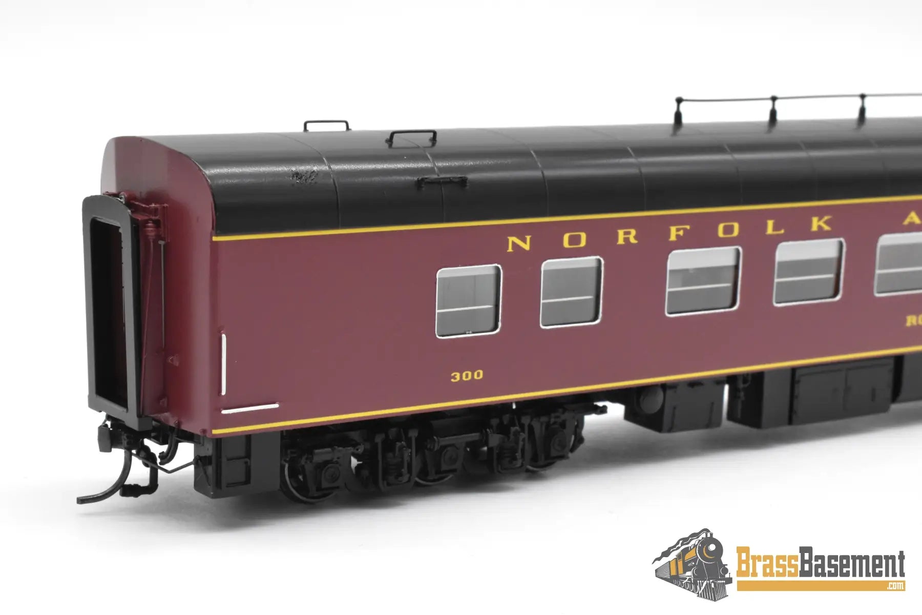 HO Brass - NBL N&W Norfolk & Western Business car #300 Version 5a FP Maroon - NEW Passenger