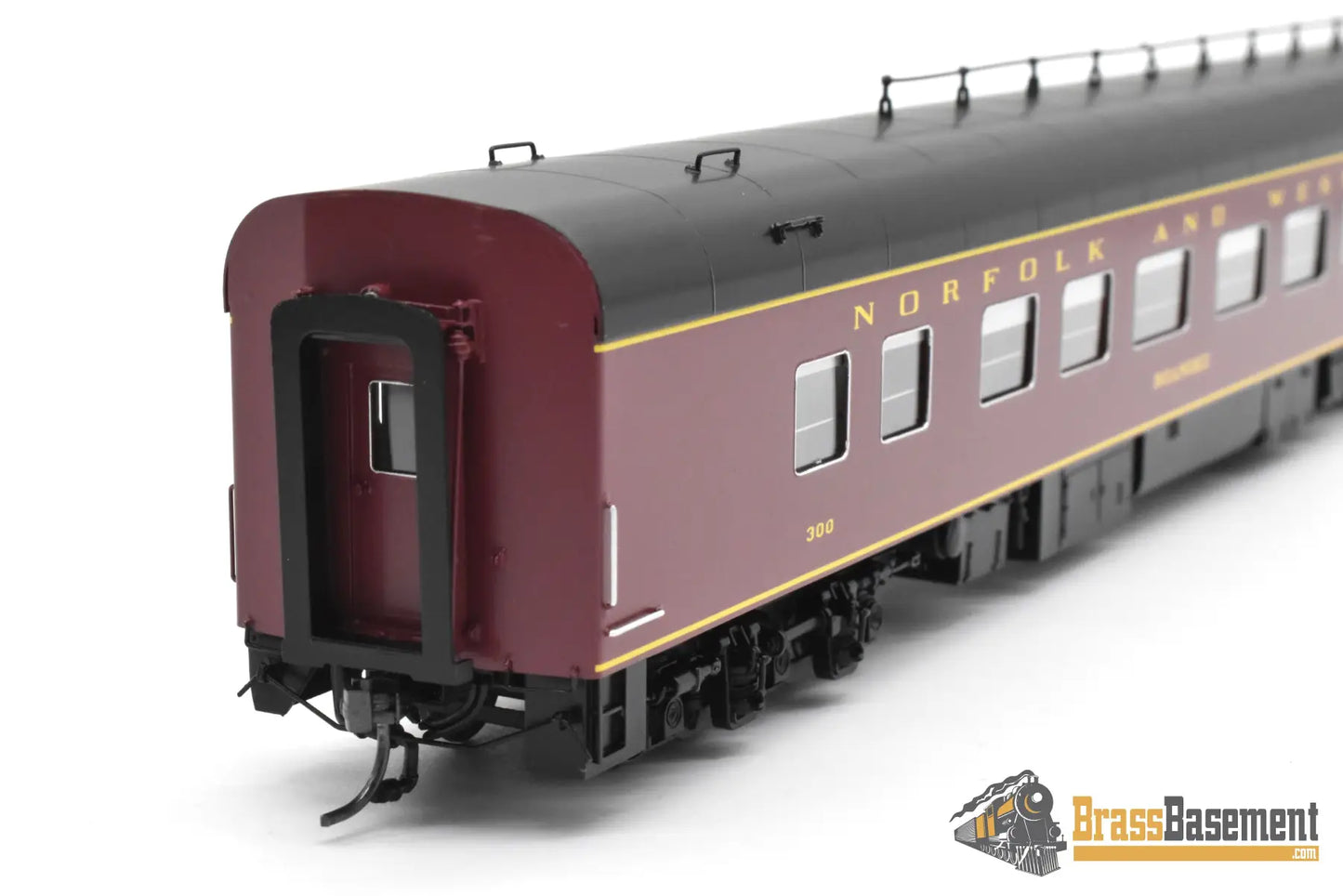 HO Brass - NBL N&W Norfolk & Western Business car #300 Version 5a FP Maroon - NEW Passenger