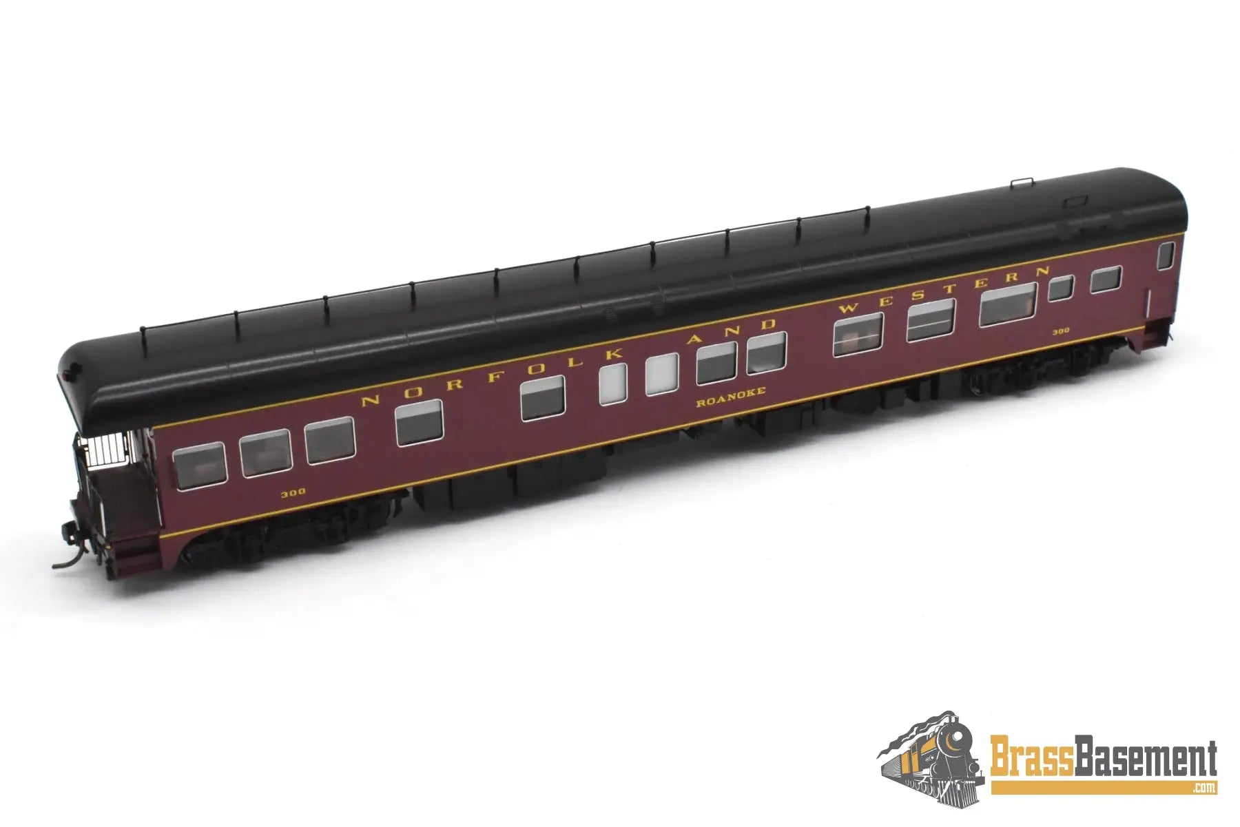 HO Brass - NBL N&W Norfolk & Western Business car #300 Version 5a FP Maroon - NEW Passenger