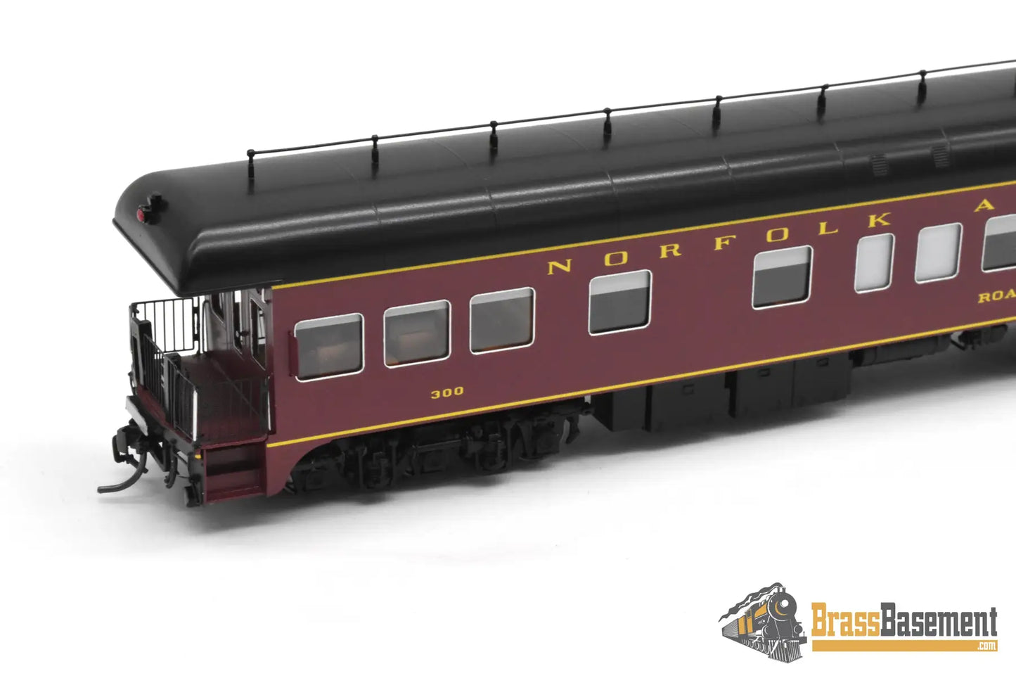 HO Brass - NBL N&W Norfolk & Western Business car #300 Version 5a FP Maroon - NEW Passenger