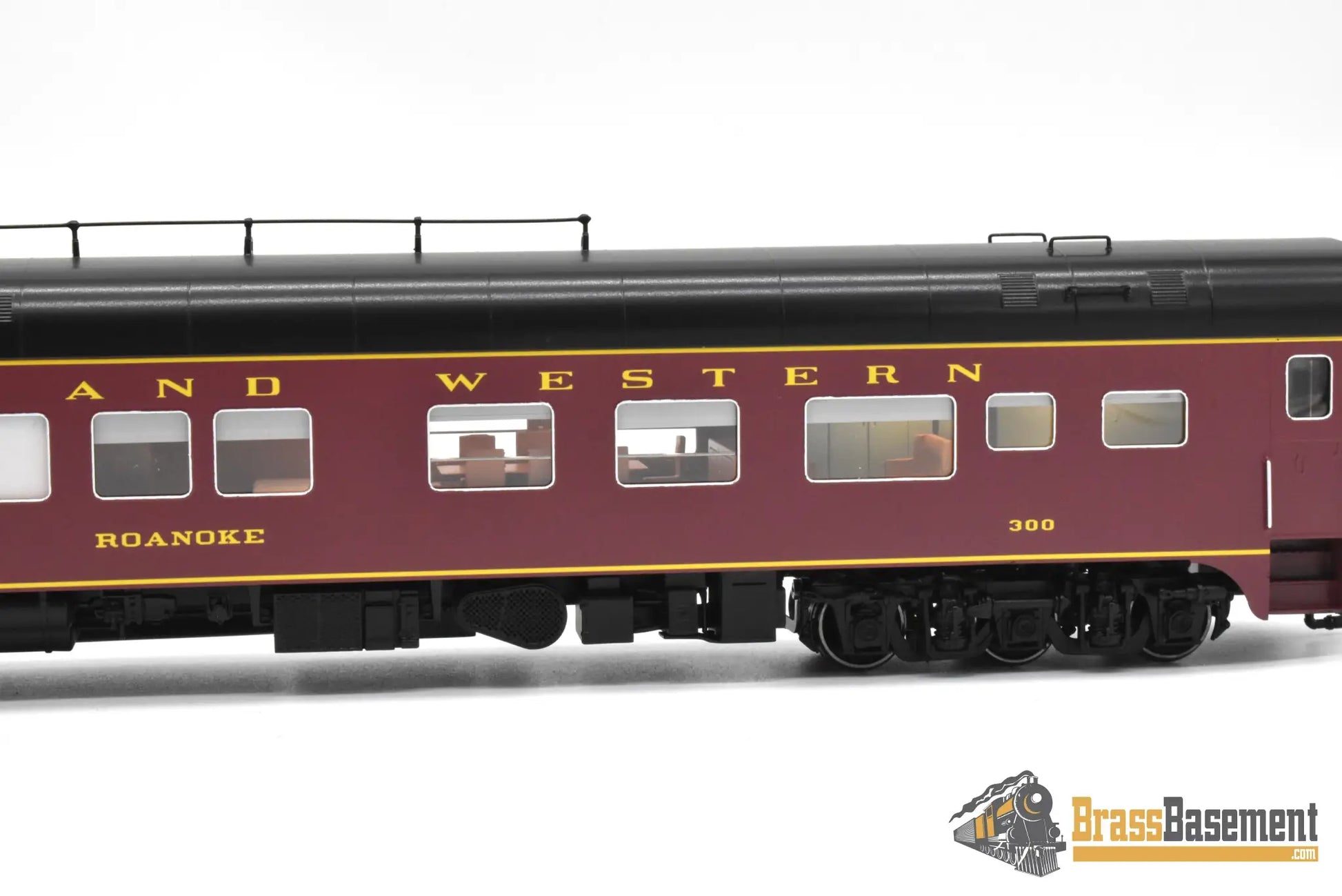HO Brass - NBL N&W Norfolk & Western Business car #300 Version 5a FP Maroon - NEW Passenger