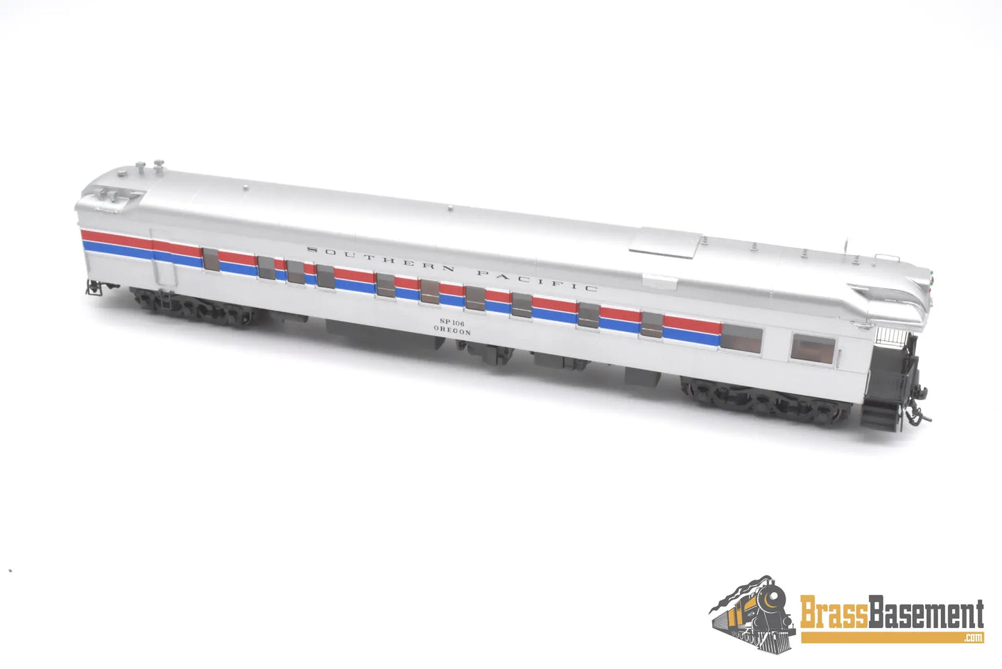 Ho Brass - Nbl Sp Business Car #106 ’Oregon’ 1975 - 1982 Era Version 1E Fp (Amtrak) Silver W/