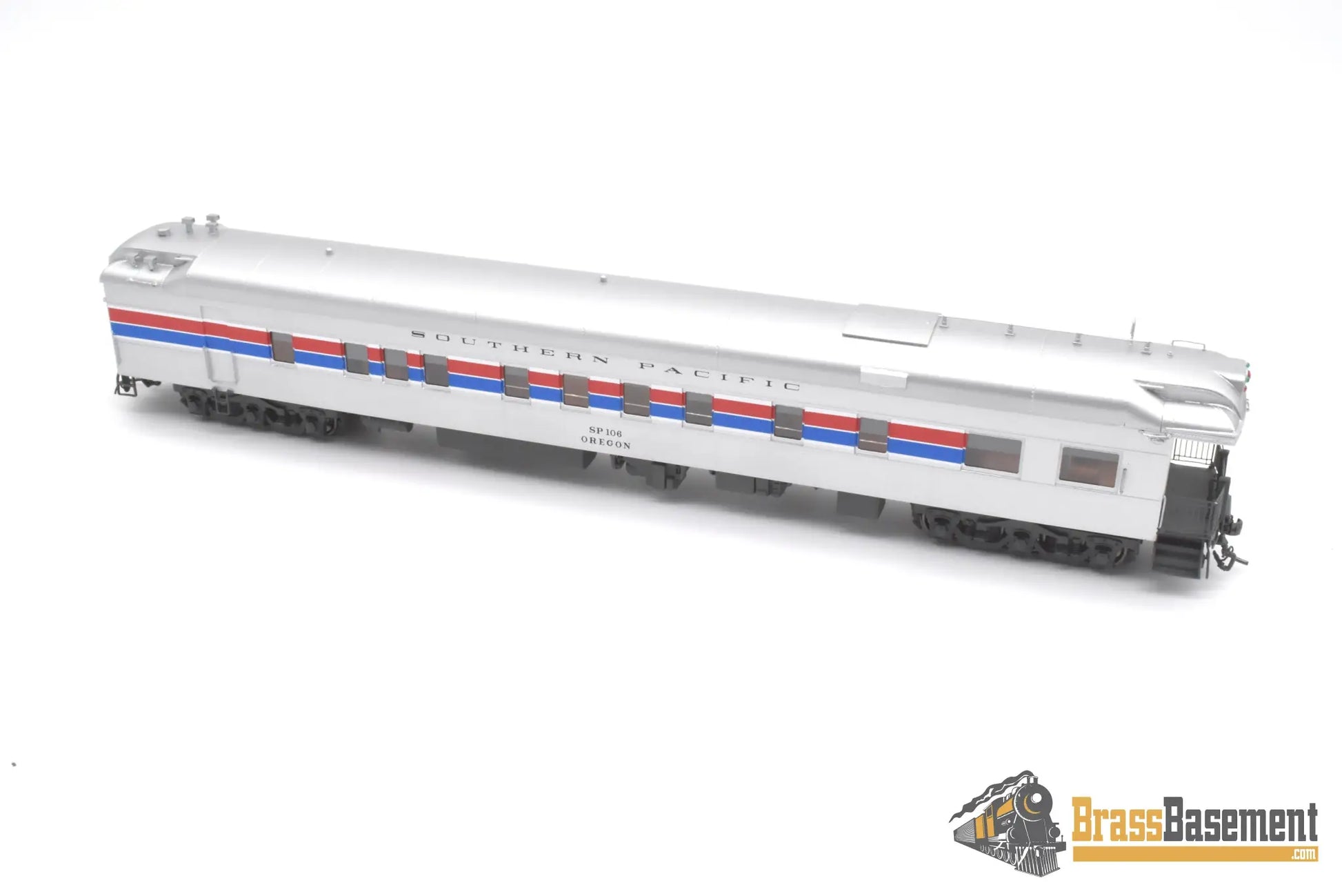 Ho Brass - Nbl Sp Business Car #106 ’Oregon’ 1975 - 1982 Era Version 1E Fp (Amtrak) Silver W/