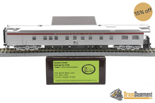 Ho Brass - Nbl Sp Business Car #106 ’Oregon’ 1982 - 1996 Era Version 1F Fp Silver / Scarlet