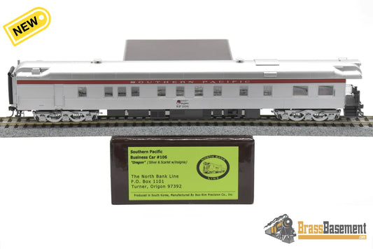 Ho Brass - Nbl Sp Business Car #106 ’Oregon’ 1982 - 1996 Era Version 1F Fp Silver / Scarlet