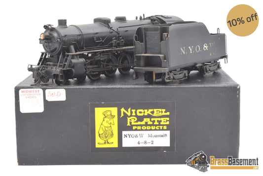 Ho Brass - Nickel Plate Products Npp Nyo&W New York Ontario & Western 4 - 8 - 2 Custom Paint Steam