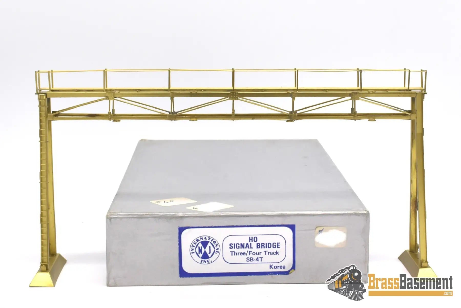 Ho Brass - Nj International Sb - 4T Signal Bridge Three/Four Track Mint Accessory