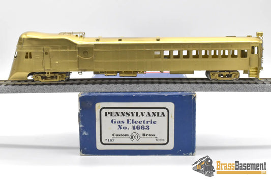 HO Brass – NJCB 167 PRR Pennsylvania Gas Electric #4663 Shovel Nose – Unpainted F.M. Diesel